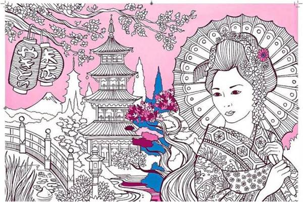 In-flight voyeurism and adult colouring books