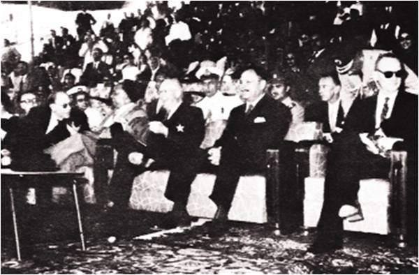 First and last US President watches cricket match, 1959