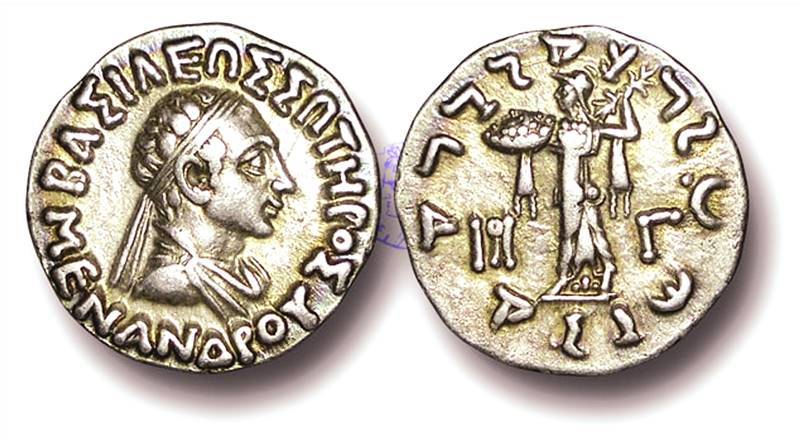 Menander’s coin
