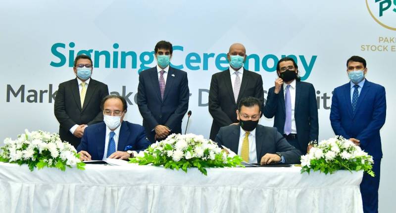 PSX Holds Gong Ceremony for Onboarding of HBL as Market Maker on PSX