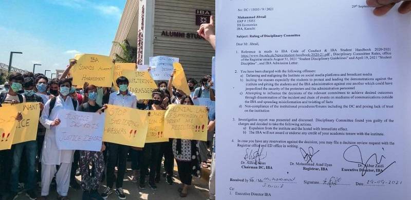 Student Expelled By IBA Karachi For Taking A Stand Against Harassment Of Female Member Of Staff