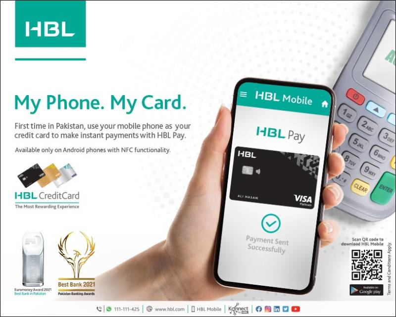 HBL Launches Pakistan’s First Credit Card Transactions Via Mobile Through HBL Pay