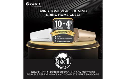 Gree Offers 10 Years Of Peace Of Mind
