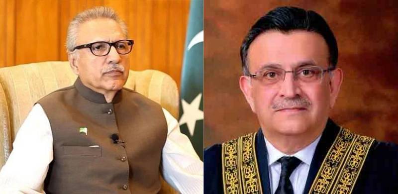 President Arif Alvi Calls On CJ Bandial To Investigate 'Regime Change Conspiracy'