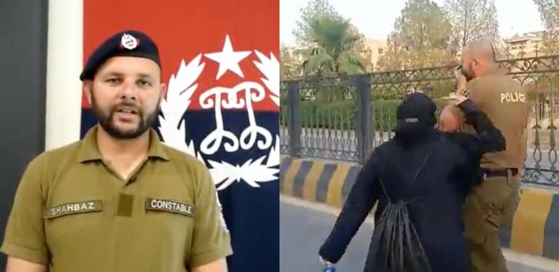 Cop Who Patiently Faced Woman Abusing Him During Long March Says ‘Good Manners’ Part Of Training