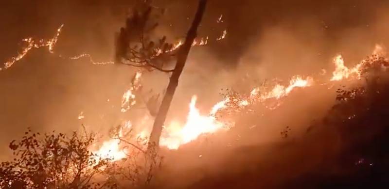 Swat’s Mountain Fire Continues For Third Day