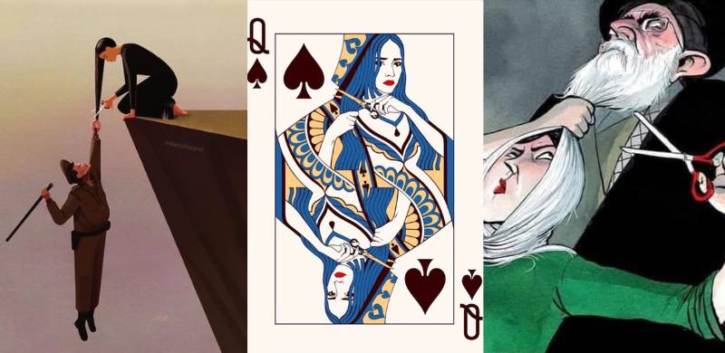 9 Moving Pieces Of Art From The Iranian Protest