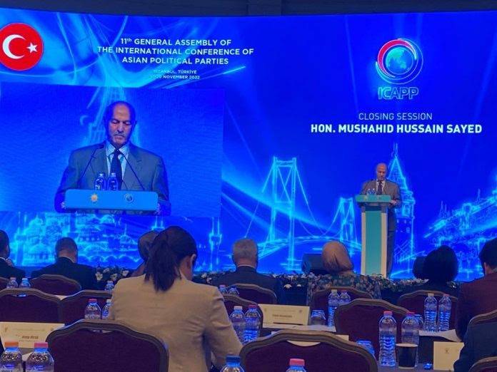 Senator Mushahid Hussain Elected As Co-Chairman Of International Conference of Asian Political Parties