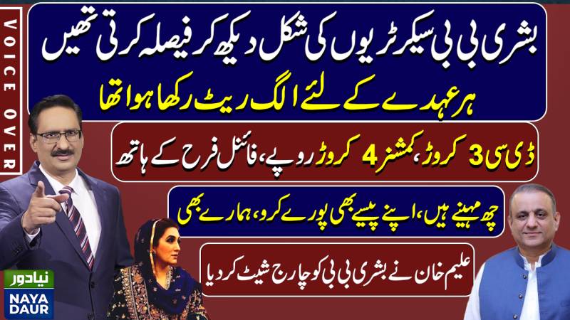 Bushra Bibi Main Beneficiary In Buzdar's Corruption: Aleem Khan - By Javed Chaudhry