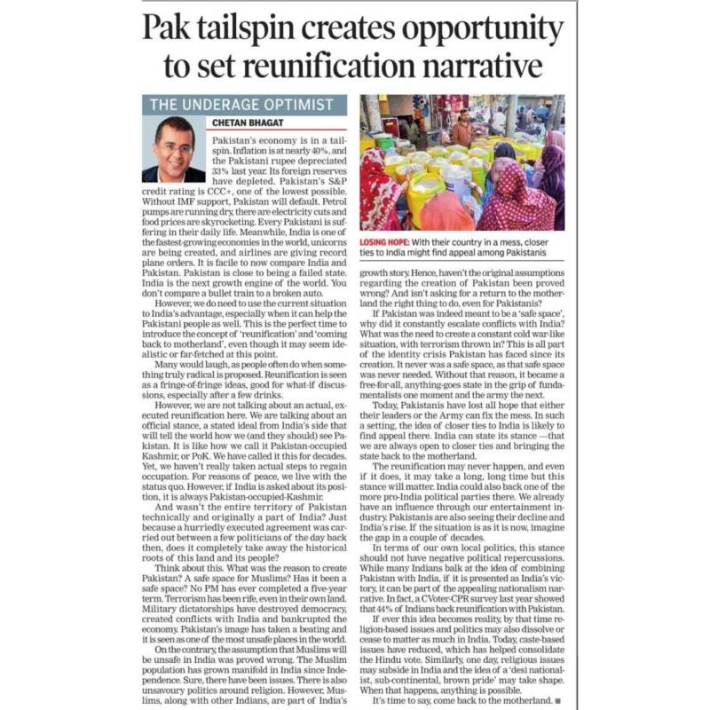 Chetan Bhagat Need Not Worry About Pakistan, Should Focus on Saving His Own Country