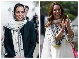Kate wears Elan's Dupatta For Visit To Muslim Community Centre