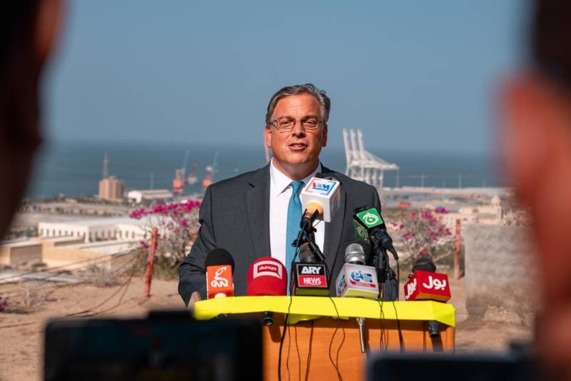 US Envoy Undertakes Rare Visit To CPEC Hub Gwadar, Port