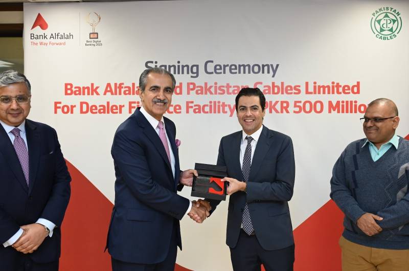 Bank Alfalah Limited To Provide Financing For Small, Medium-Sized Dealers Of Pakistan Cables