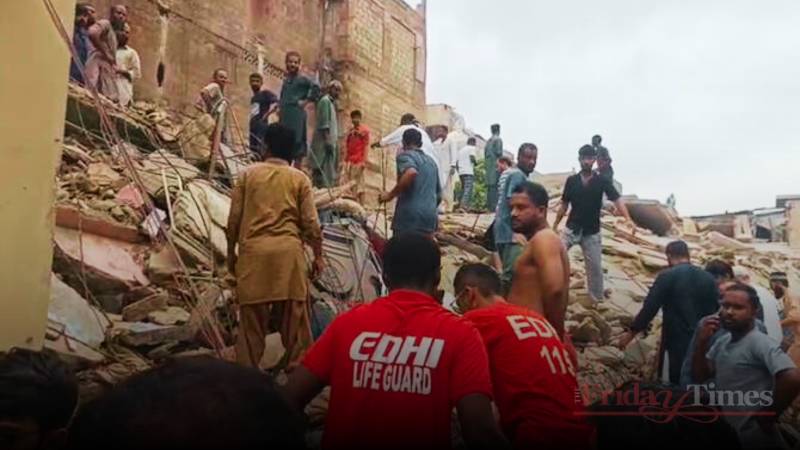 5 Dead, Several Injured As Residential Building Collapses In Karachi’s Lyari