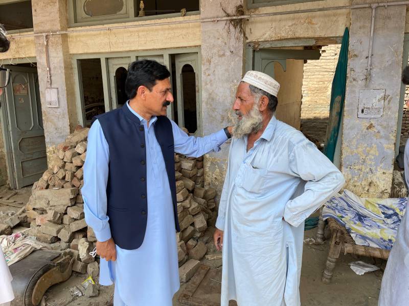 Malala Yousafzai's Parents Visit Flood-Hit Areas Of Khyber Pakhtunkhwa