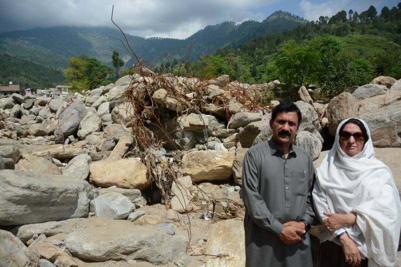 Malala Yousafzai's Parents Visit Flood-Hit Areas Of Khyber Pakhtunkhwa