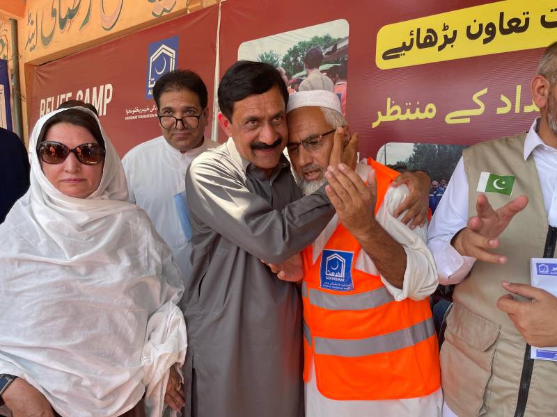 Malala Yousafzai's Parents Visit Flood-Hit Areas Of Khyber Pakhtunkhwa