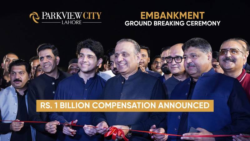 Chairman Vision Group Aleem Khan Inaugurates Park View City’s Embankment Construction 