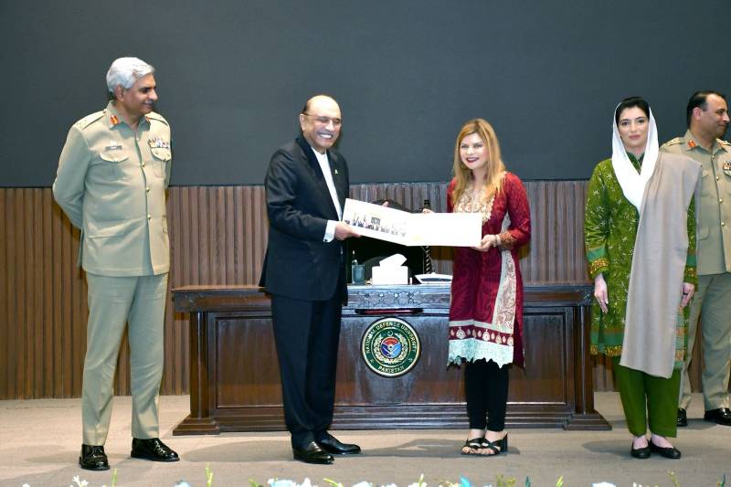 Tara Uzra Dawood Receives NSW-27 Certificate From President Asif Ali Zardari