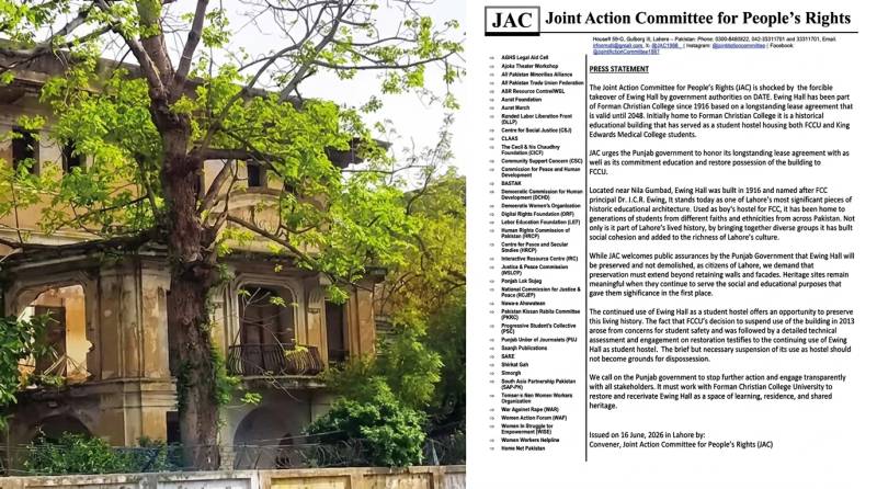 JAC Condemns ‘Forcible Takeover’ Of Historic Ewing Hall, Urges Its Return To FCCU
