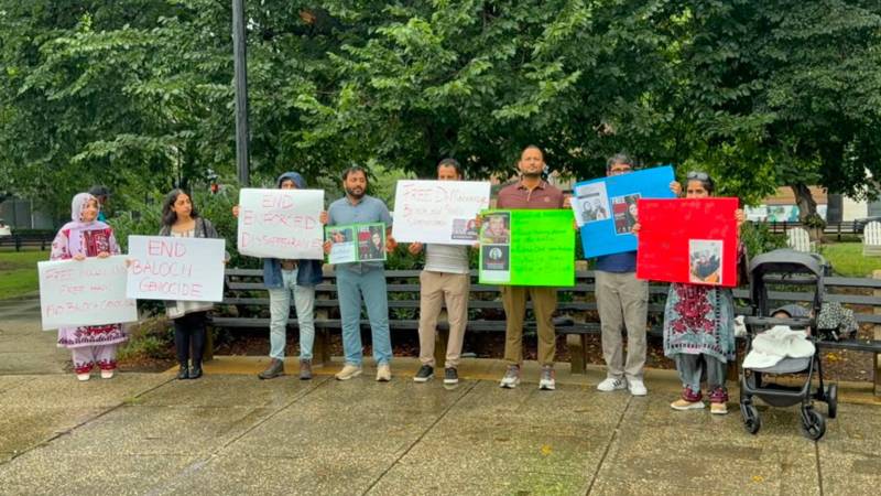 Pakistani-American Community Protests Dr. Mahrang Baloch’s Conviction In Washington, D.C.