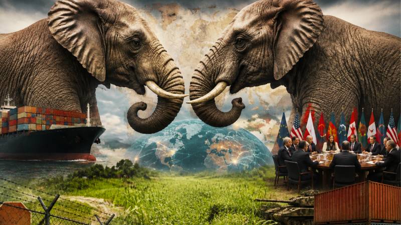 When Two Elephants Fight, It Is the Grass That Suffers